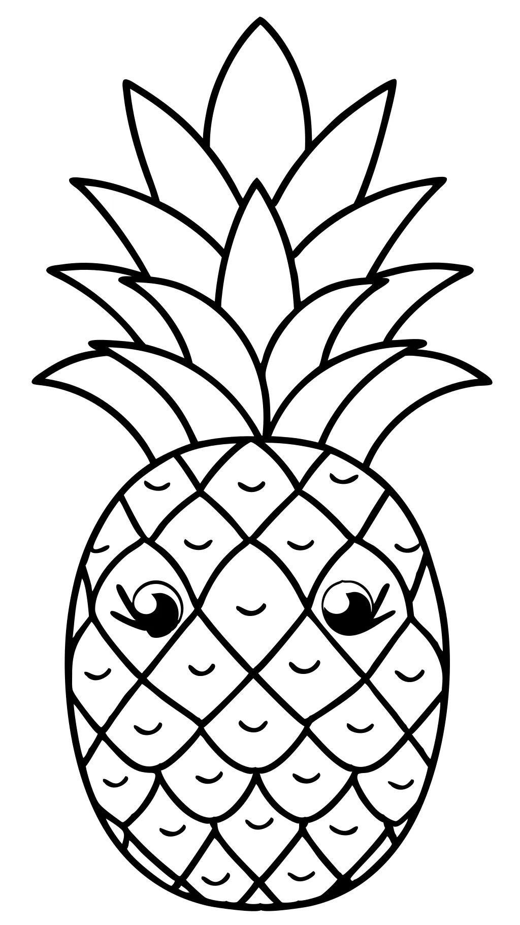 pineapple coloring pages